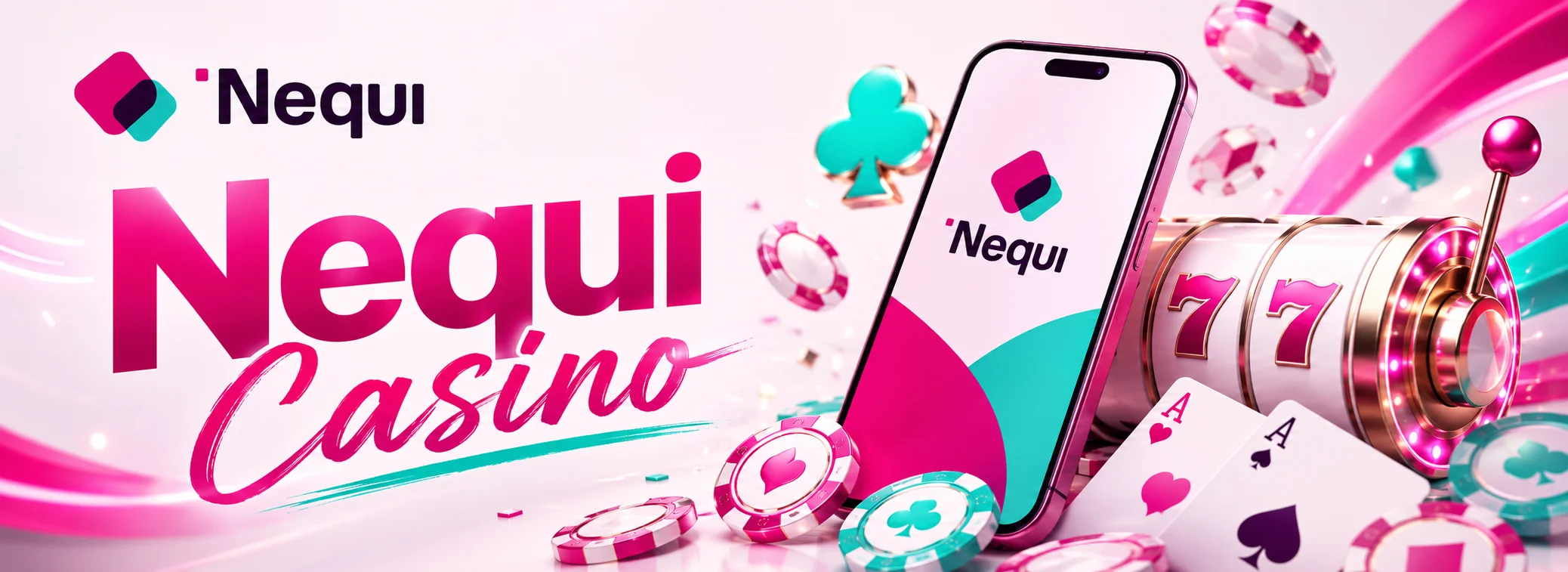 Banner de Nequi Casino con el bono del 100% hasta $200.000 y las categorías de juegos
