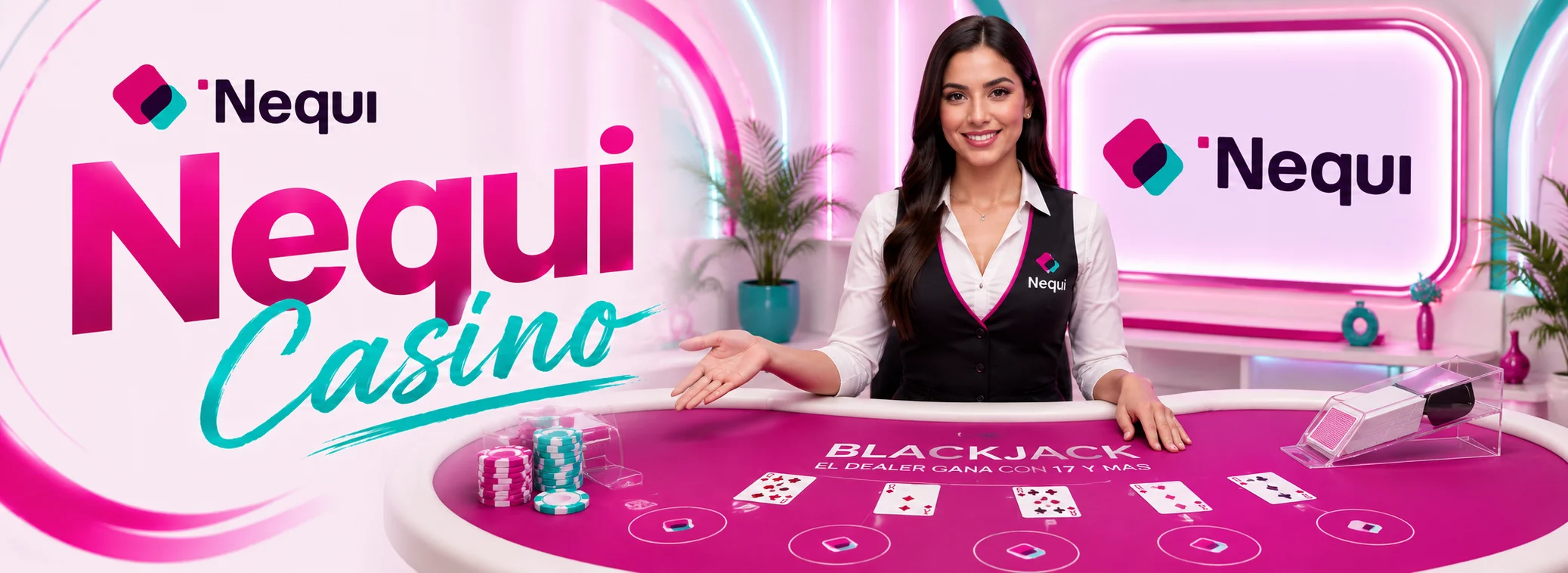 Mesas de casino en vivo con crupier en español en Nequi Casino